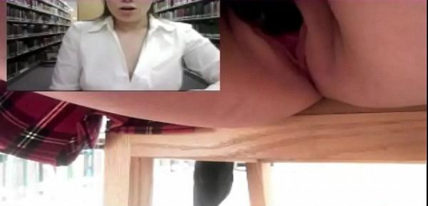  Squirt whoresNaughty Brunette Getting a Messy Squirt in a Public Library